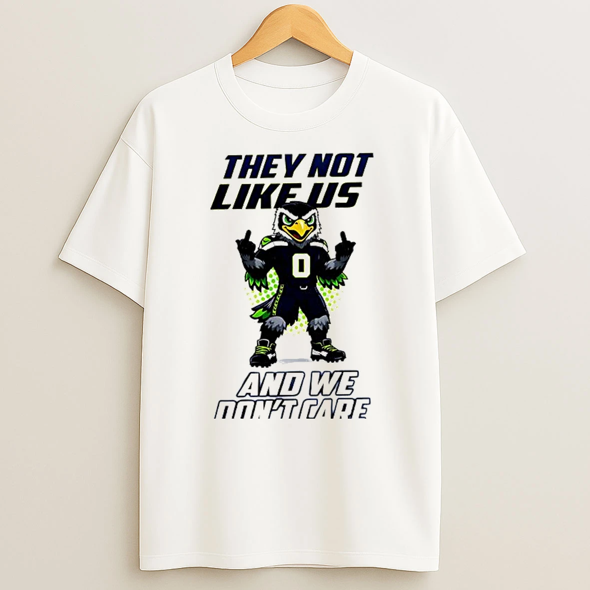 Blitz Seattle Seahawks Mascot They Not Like Us And We Dont Care T Shirt