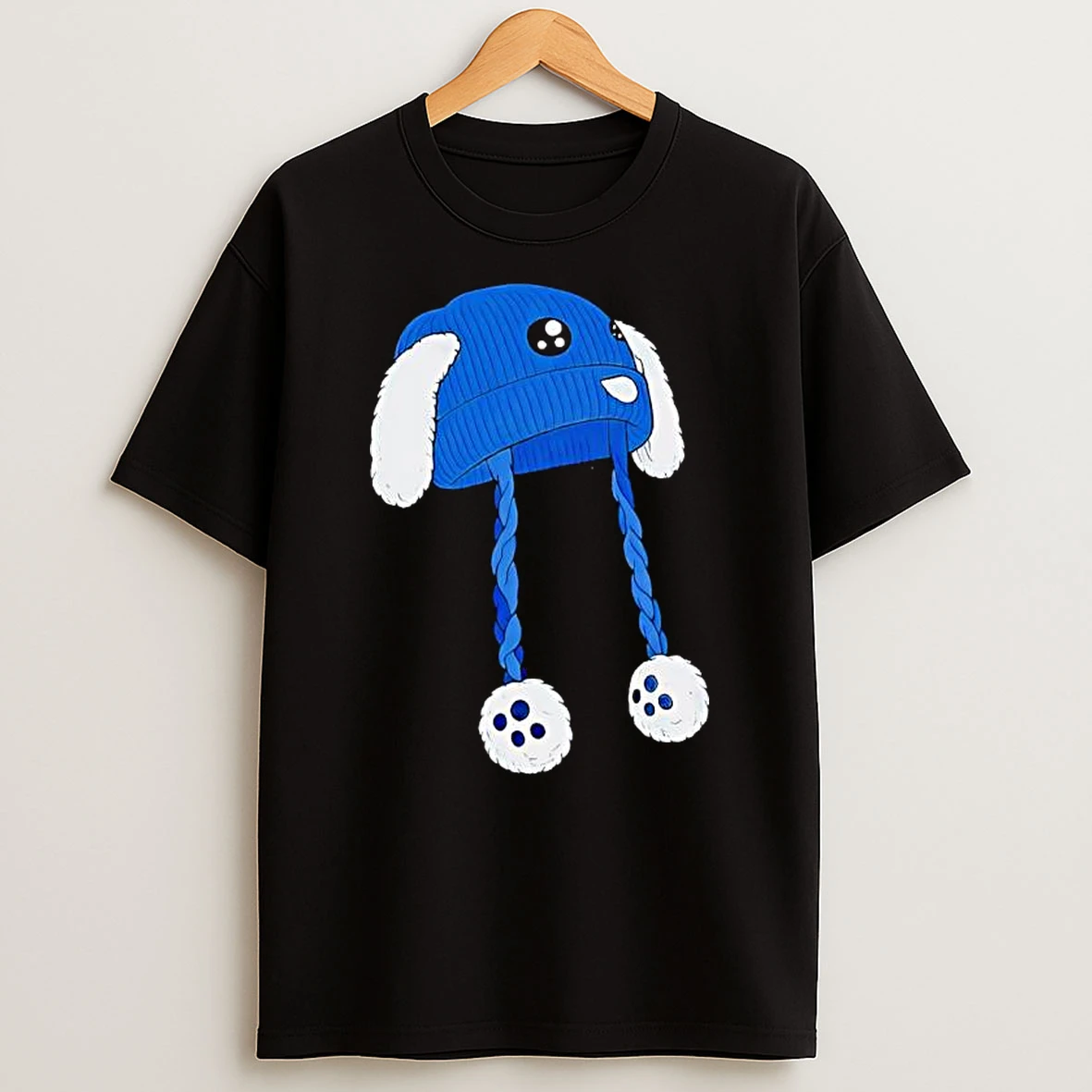 Blue Bunny Hat Anti Ice Protest T Shirt