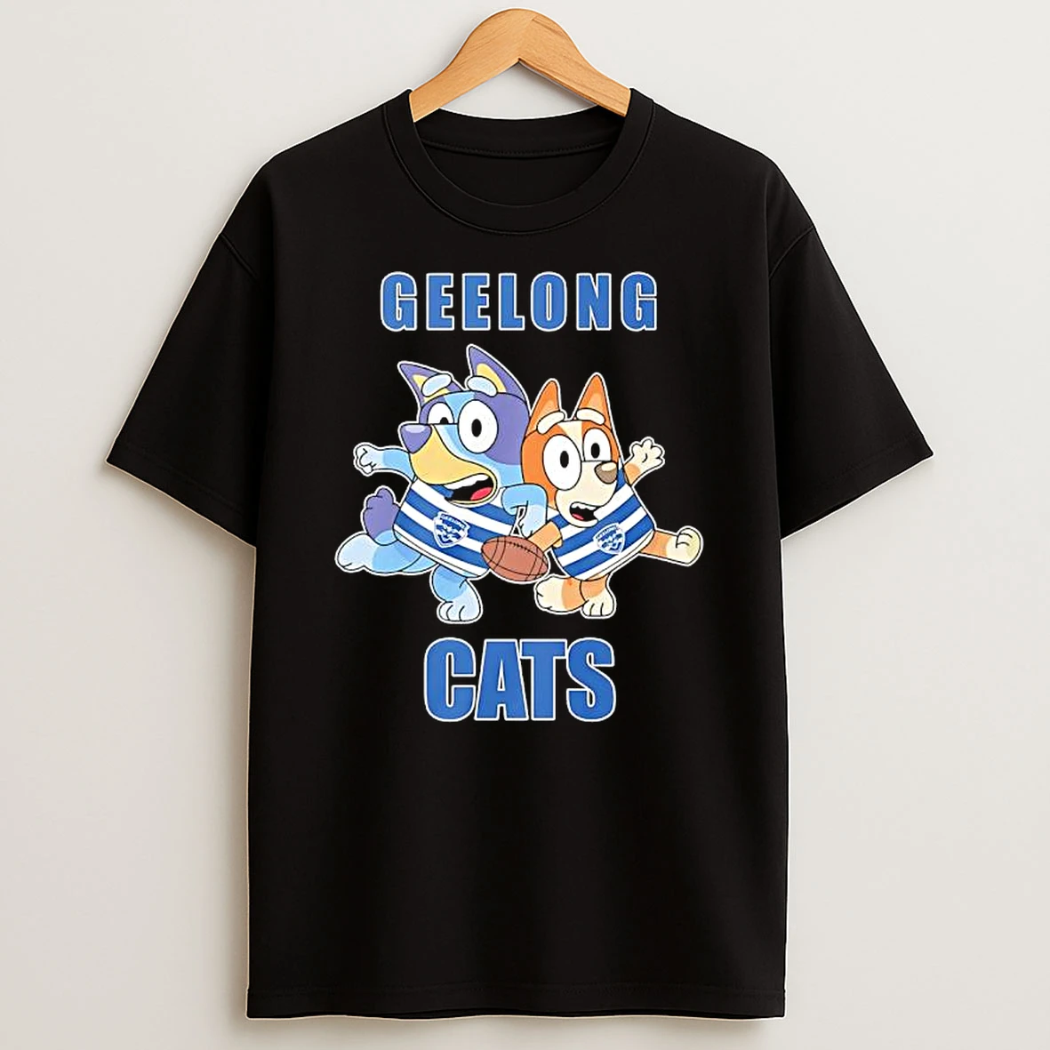 Bluey And Bingo Geelong Cats Graphic T Shirt