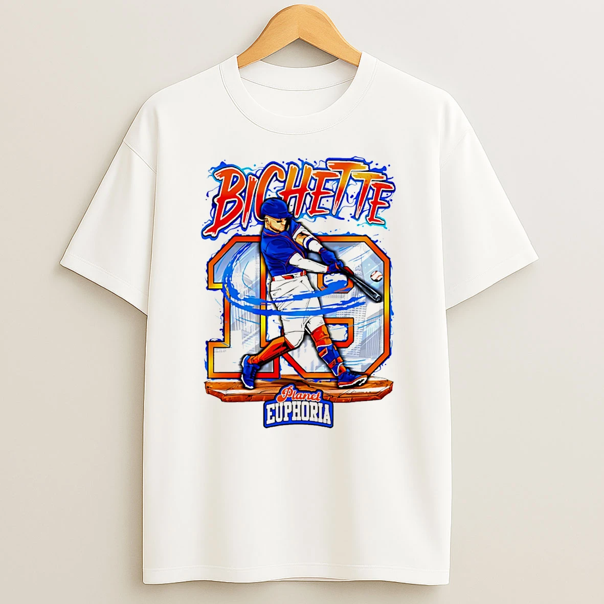 Bo Bichette New York Mets Hand Drawn Artwork T Shirt