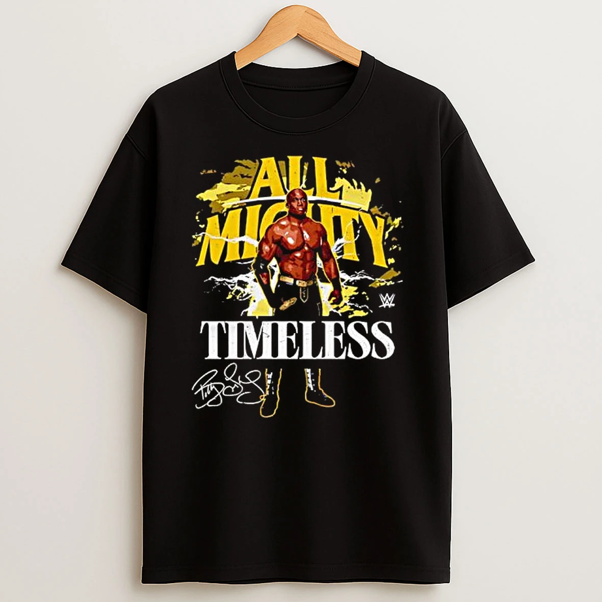 Bobby Lashley All Mighty Timeless Pose Signature T Shirt