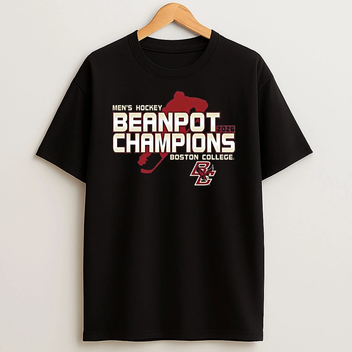 Boston College Eagles Mens Hockey 2026 Beanpot Champions Locker Room T Shirt