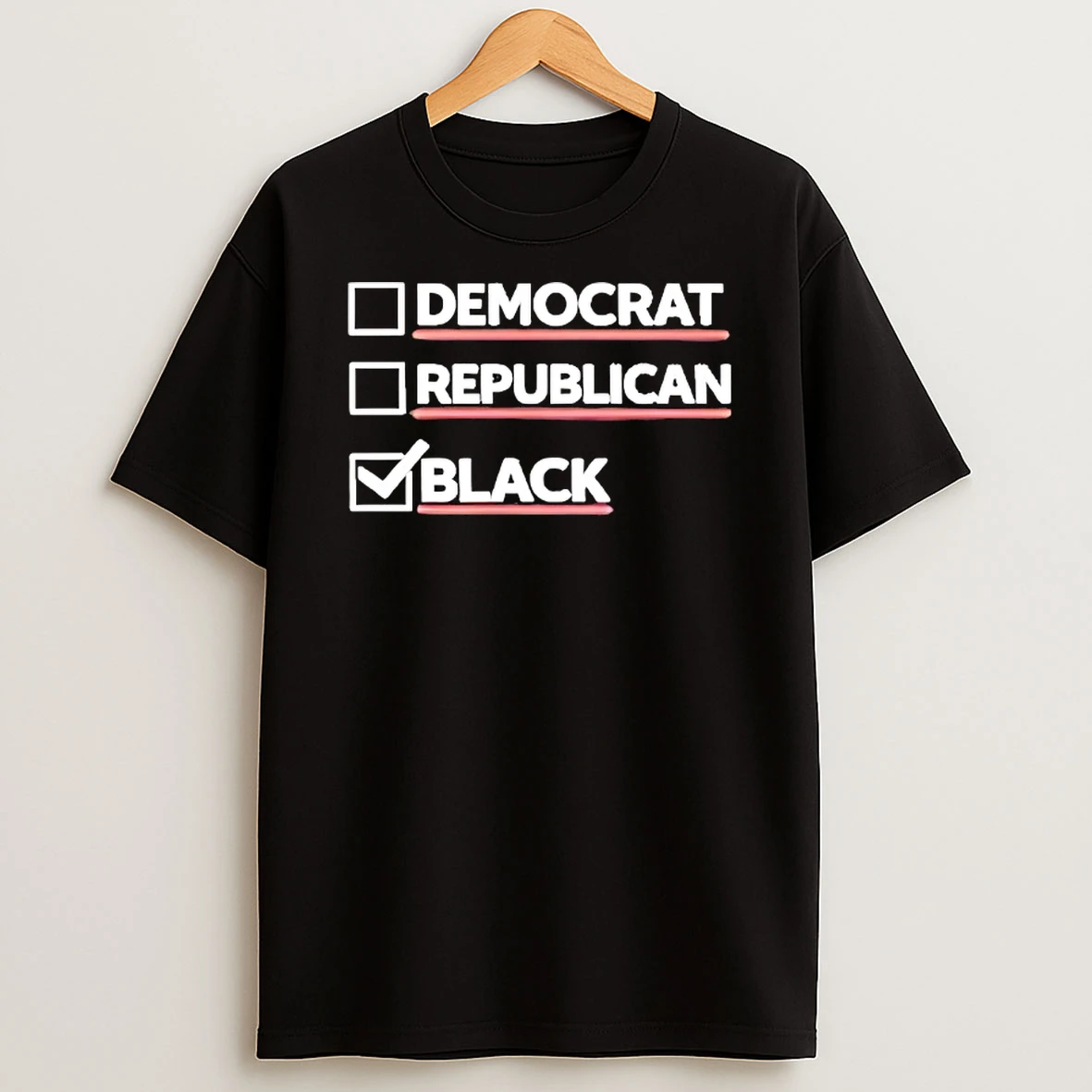 Boyce Watkins Wearing Democrat Republican Choice Black T Shirt