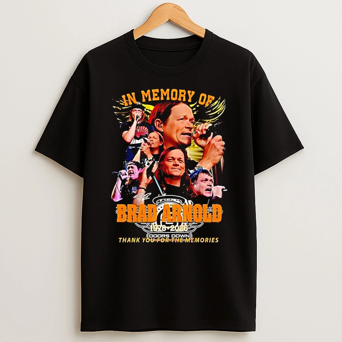 Brad Arnold In The Memories Thnak You 1928 2026 Signature T Shirt