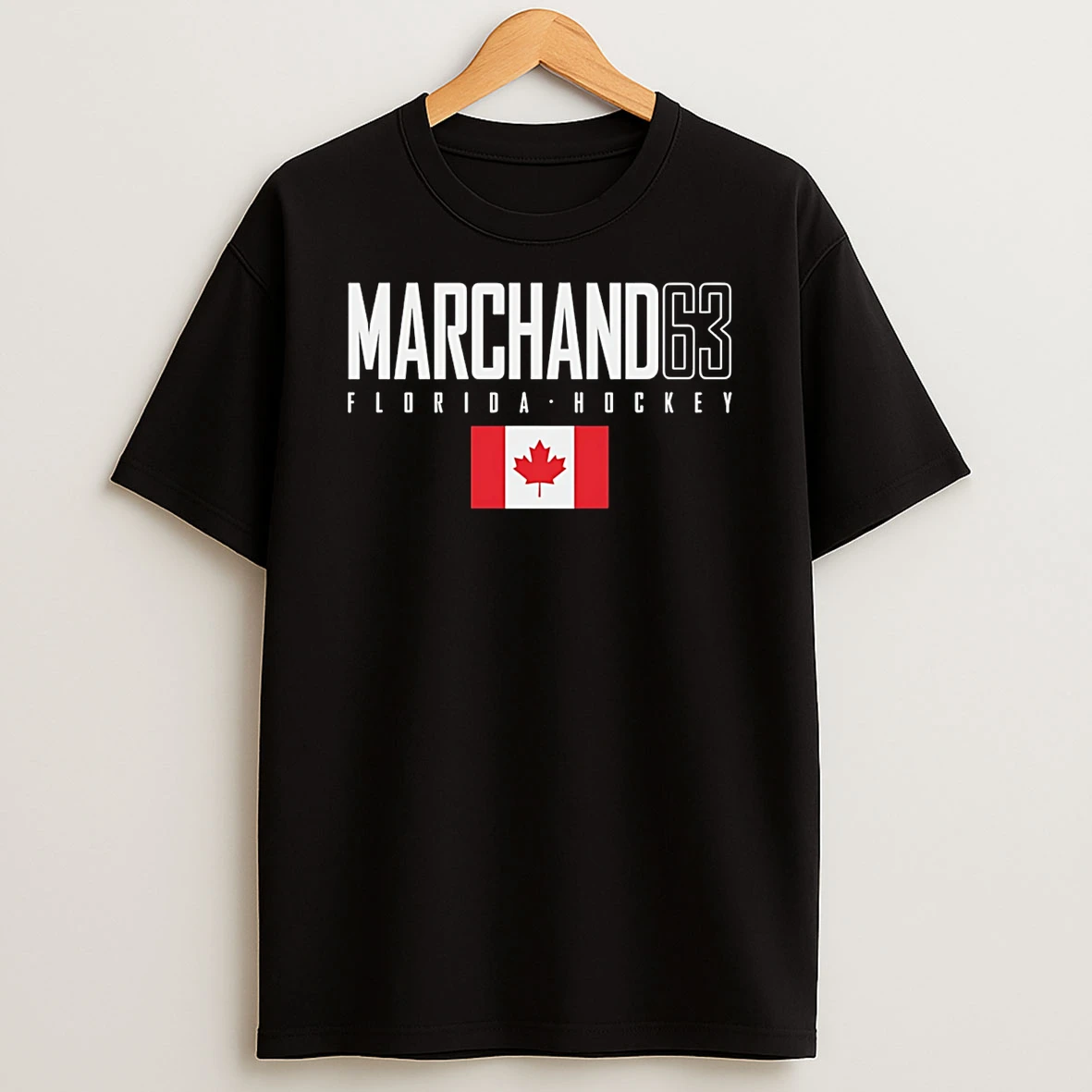 Brad Marchand Florida Canada Elite Number And Name T Shirt
