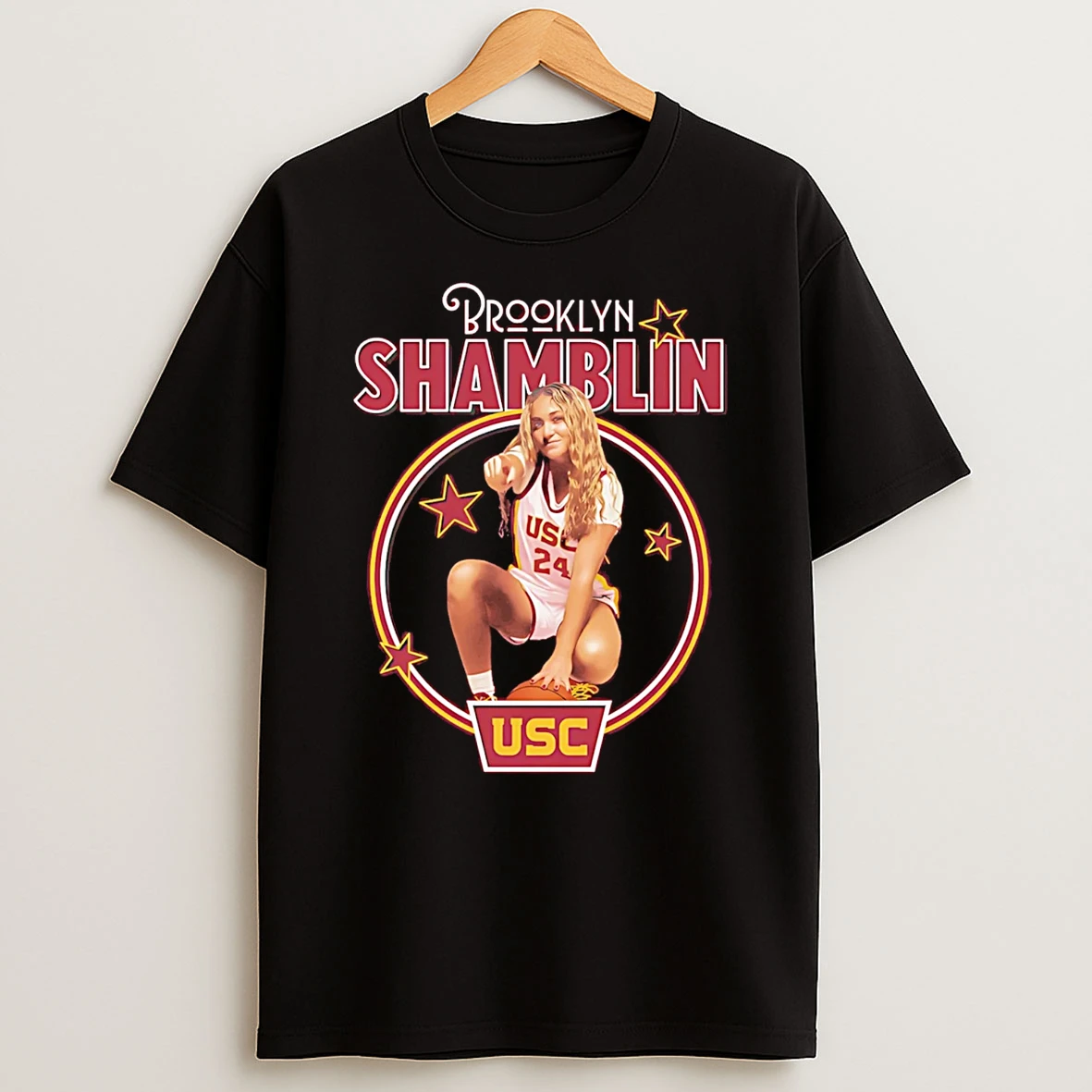 Brooklyn Shamblin Usc Trojans Portrait 26 T Shirt