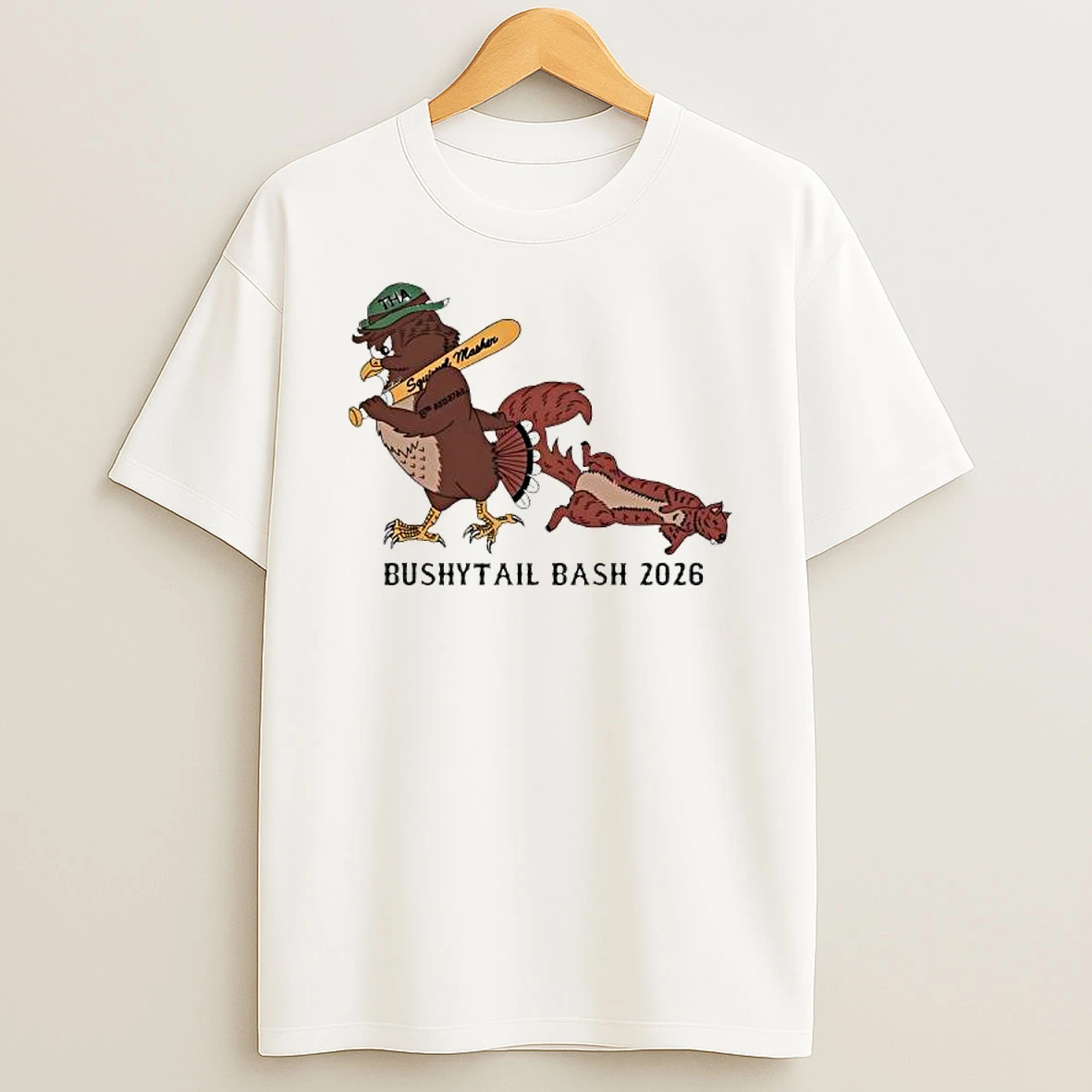 Bushytail Bash Schedule 2026 Texas Hawking Association T Shirt