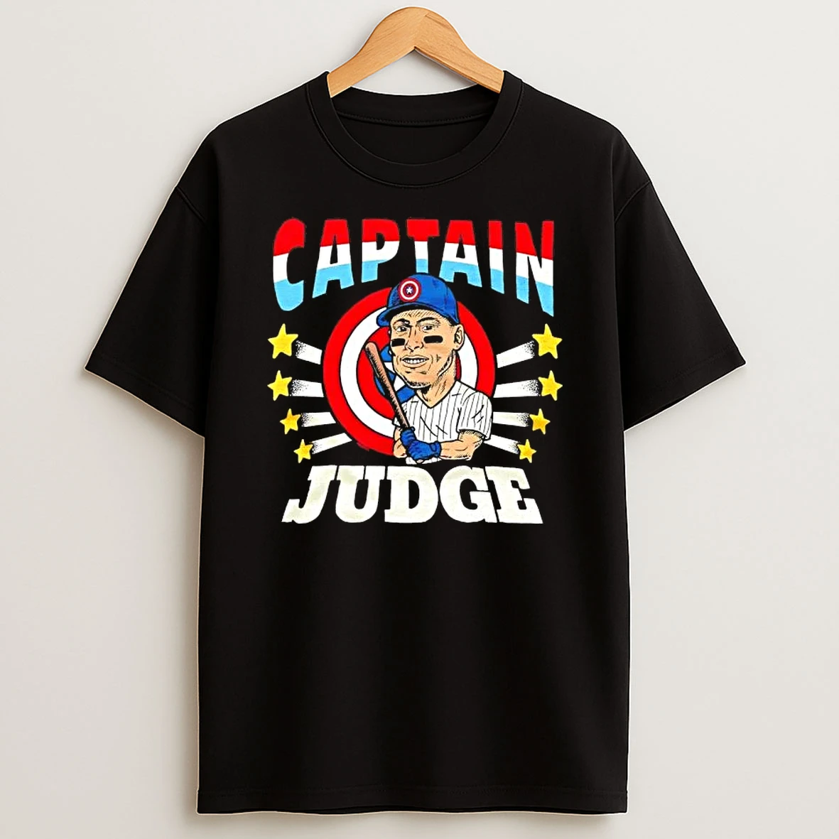Captain America X Aaron Judge 12 New York Yankees T Shirt