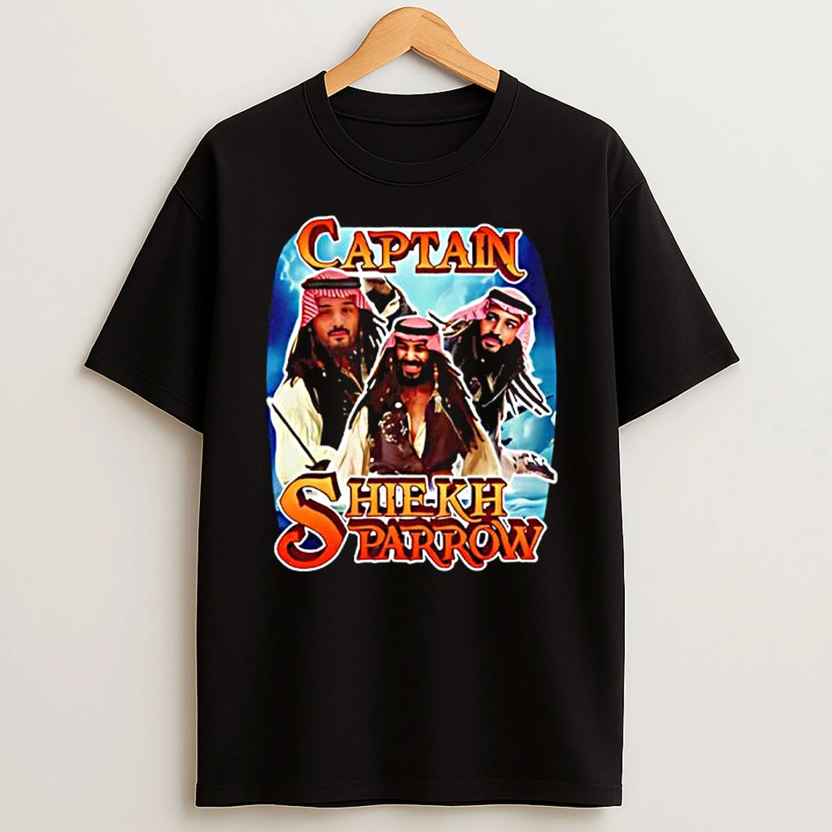 Captain Sheikh Sparrow Graphic T Shirt