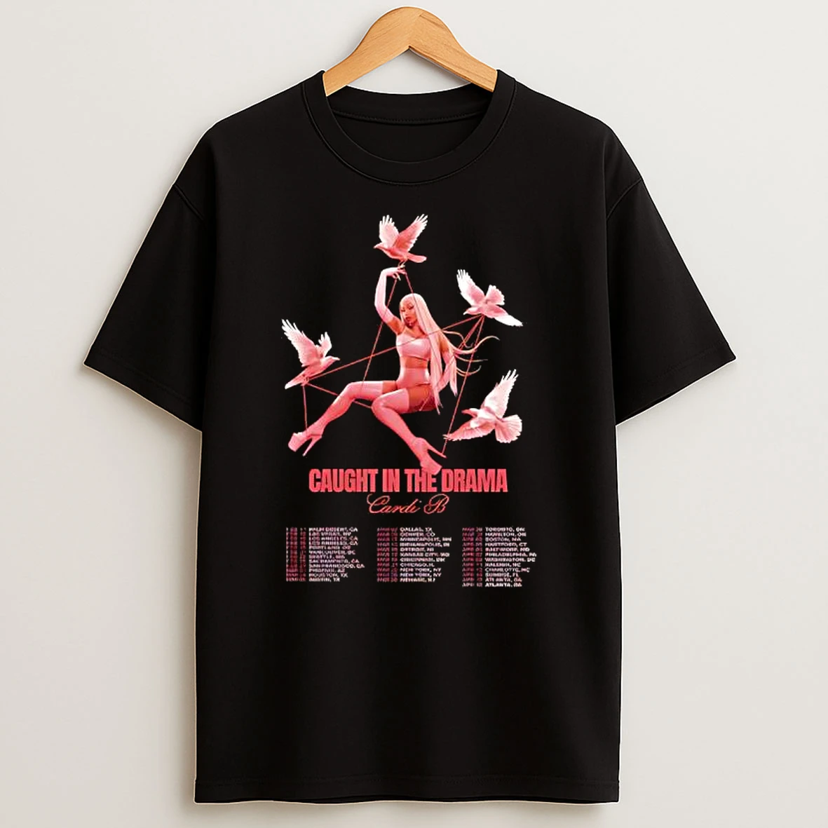 Cardi B Little Miss Drama Tour Caught In The Drama T Shirt