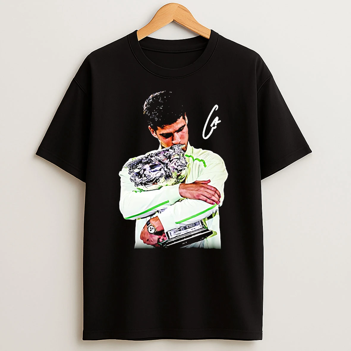 Carlos Alcaraz Job Finished Champions Signature T Shirt