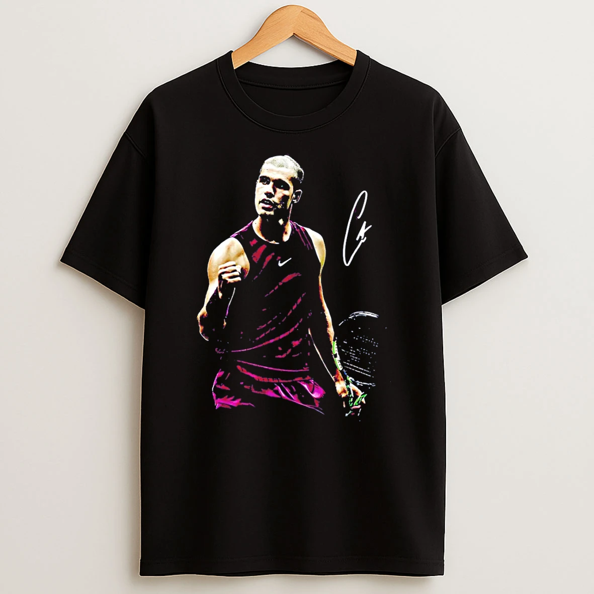 Carlos Alcaraz Tennis Star 2026 Champions Signature T Shirt