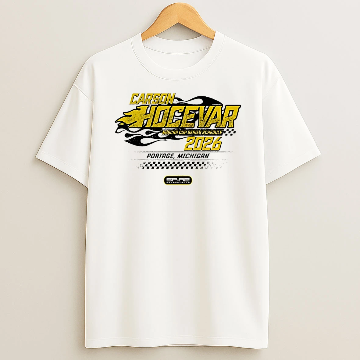 Carson Hocevar Nascar Cup Series Schedule 2026 Portage Michigan T Shirt