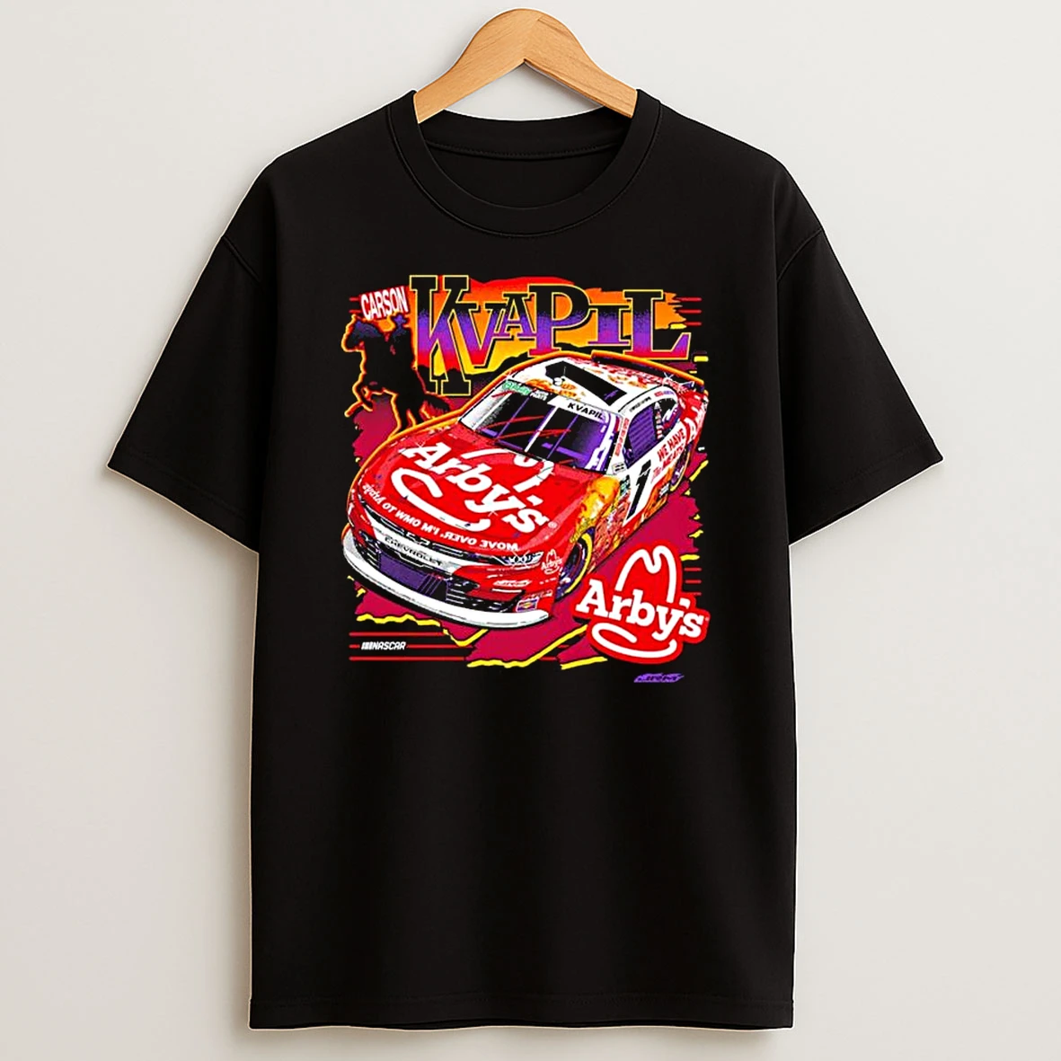 Carson Kvapil Jr Motorsports Team Apparel Black Arbys T Shirt
