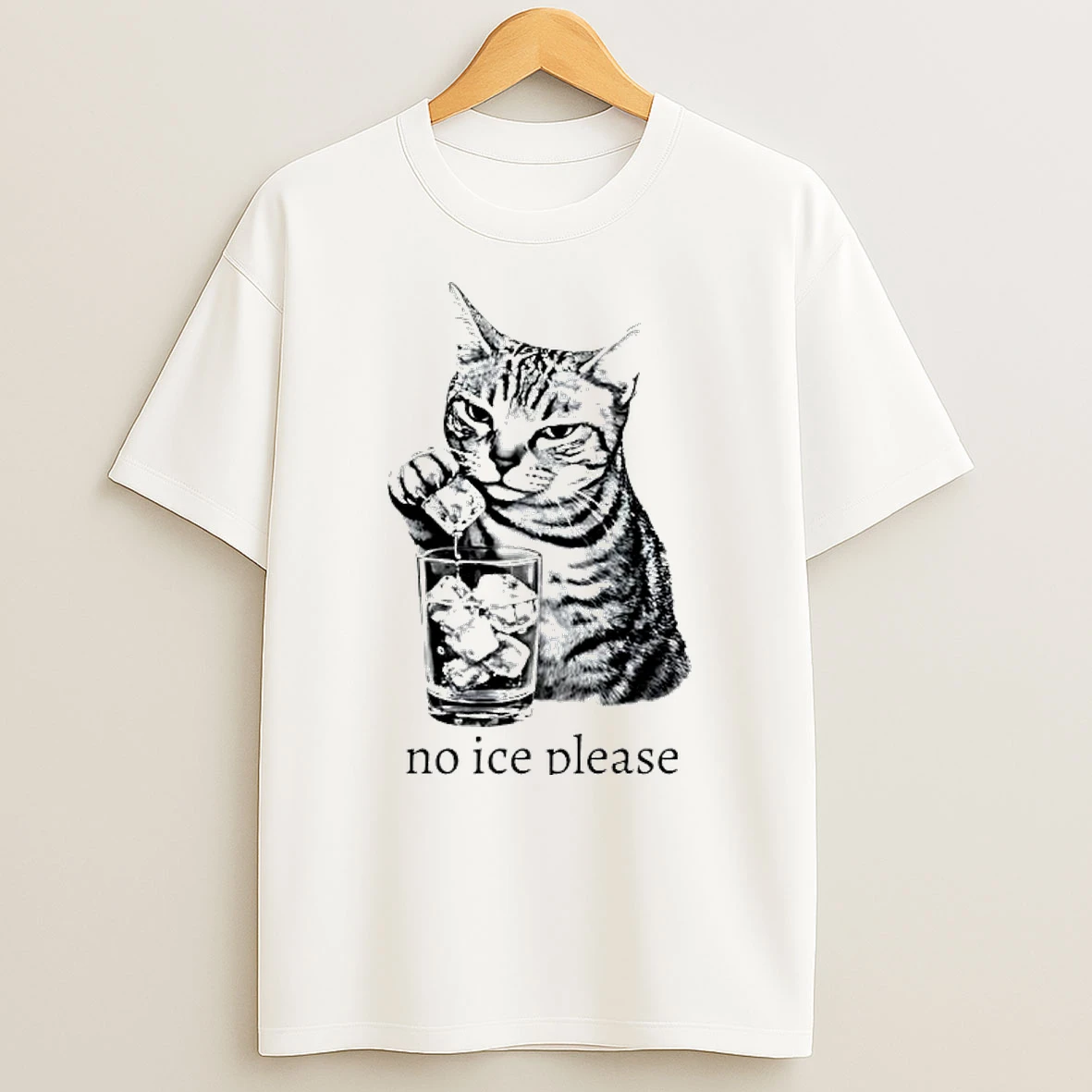 Cat No Ice Please No More Silence Graphic T Shirt
