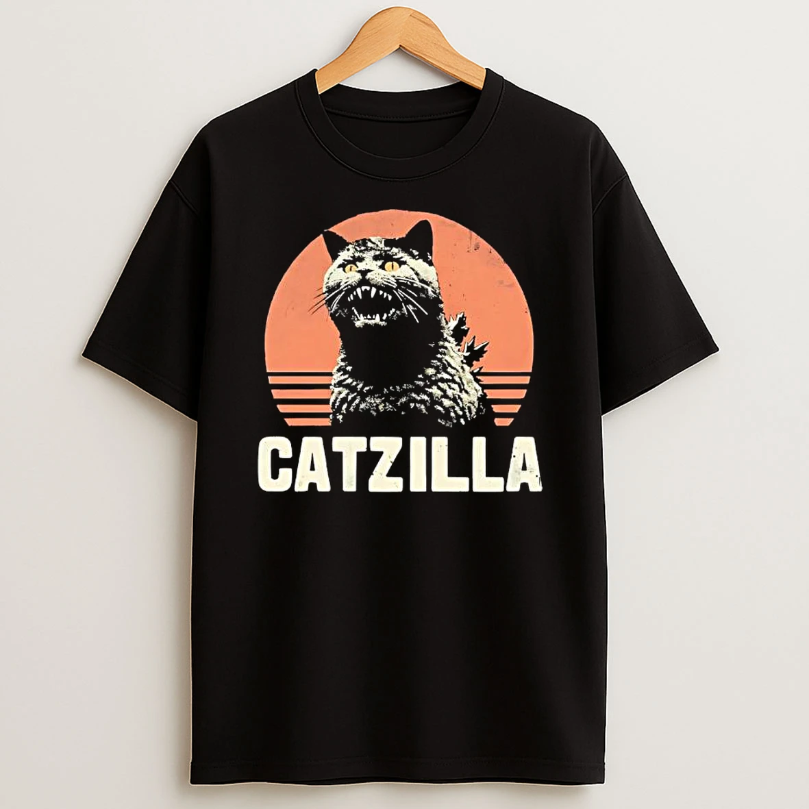 Catzilla X Gozilla Vintage Graphic T Shirt