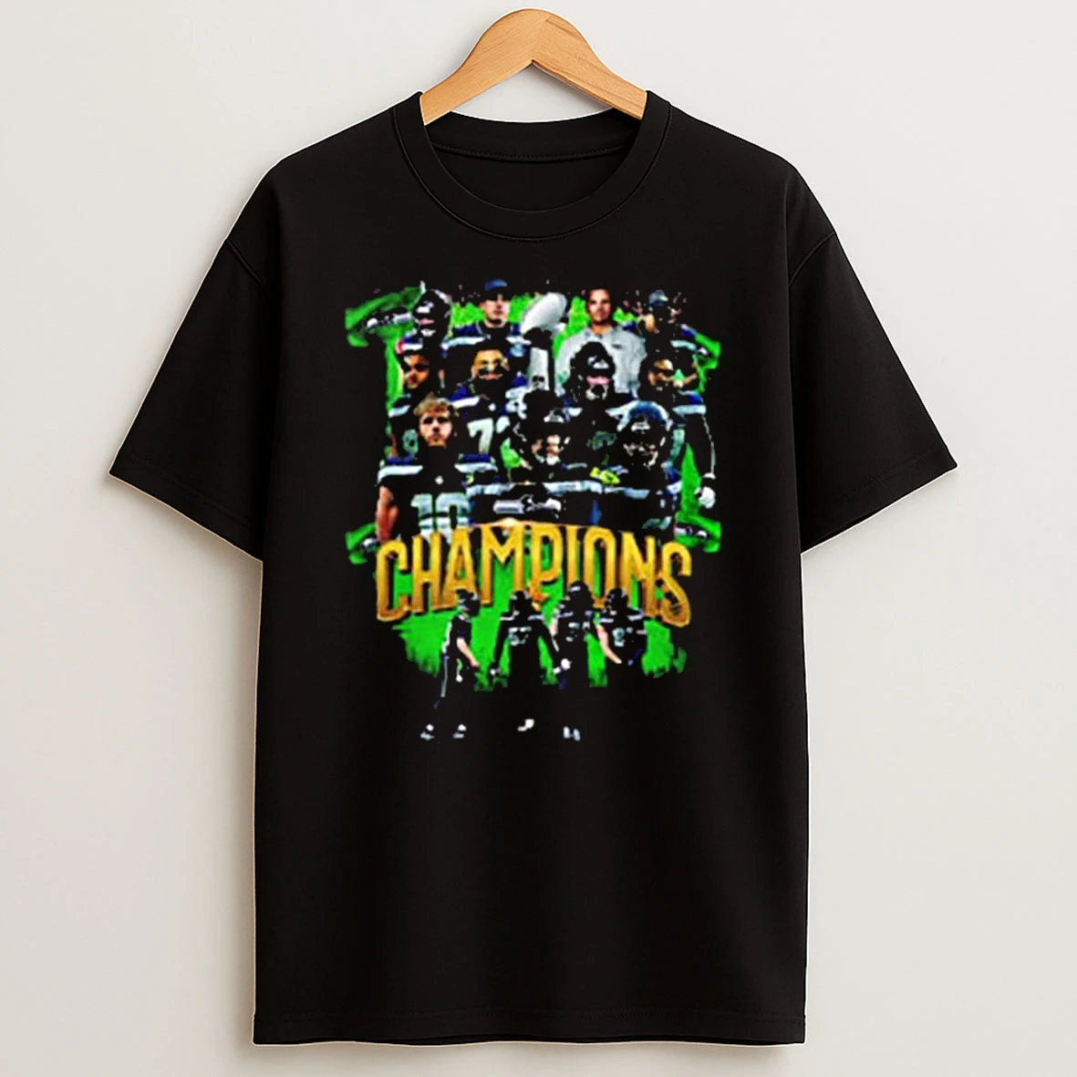 Celebrates Seattle Seahawks Are Super Bowl Lx 2026 Champions Lombardi Trophy T Shirt