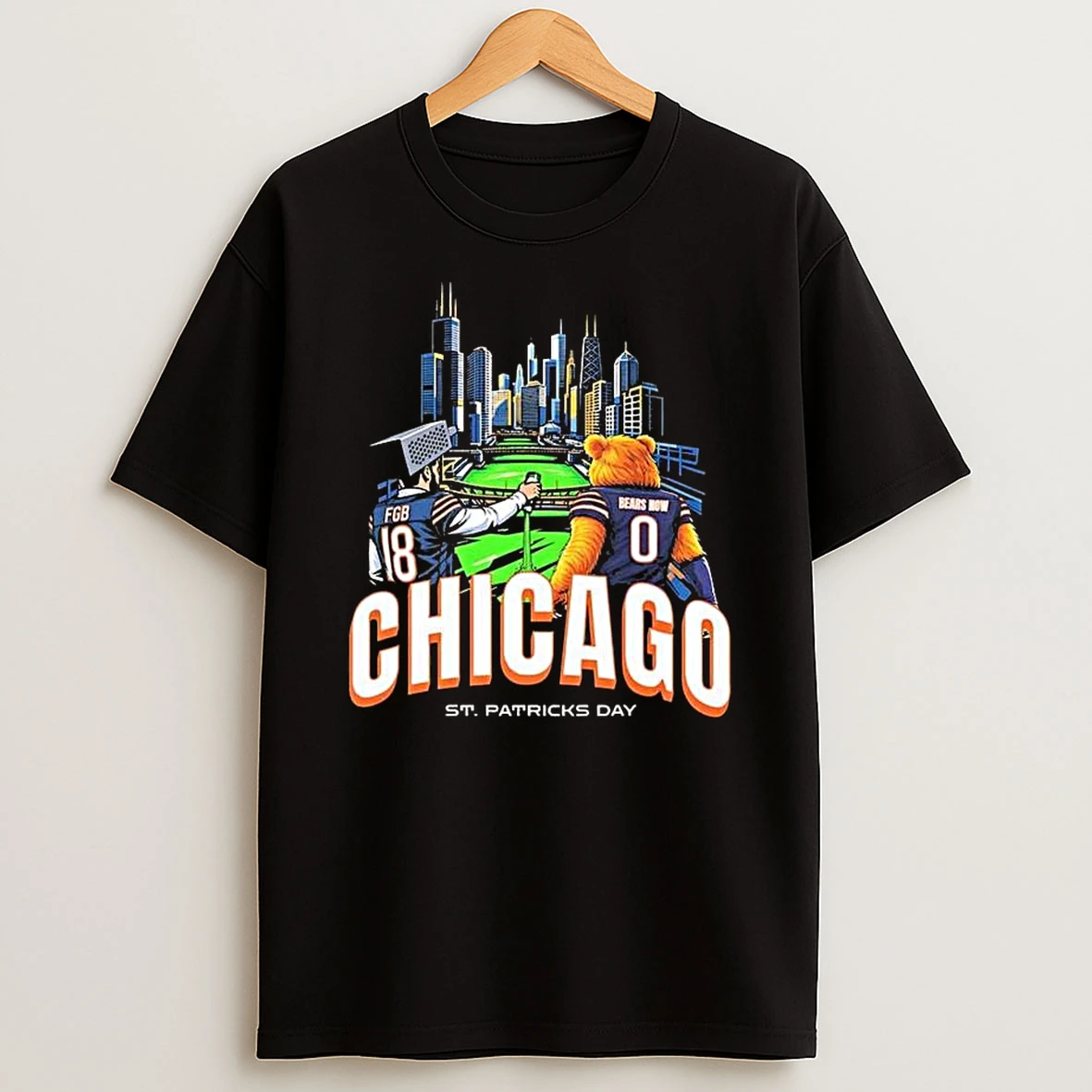Chicago Bears Green River St Patricks Day T Shirt