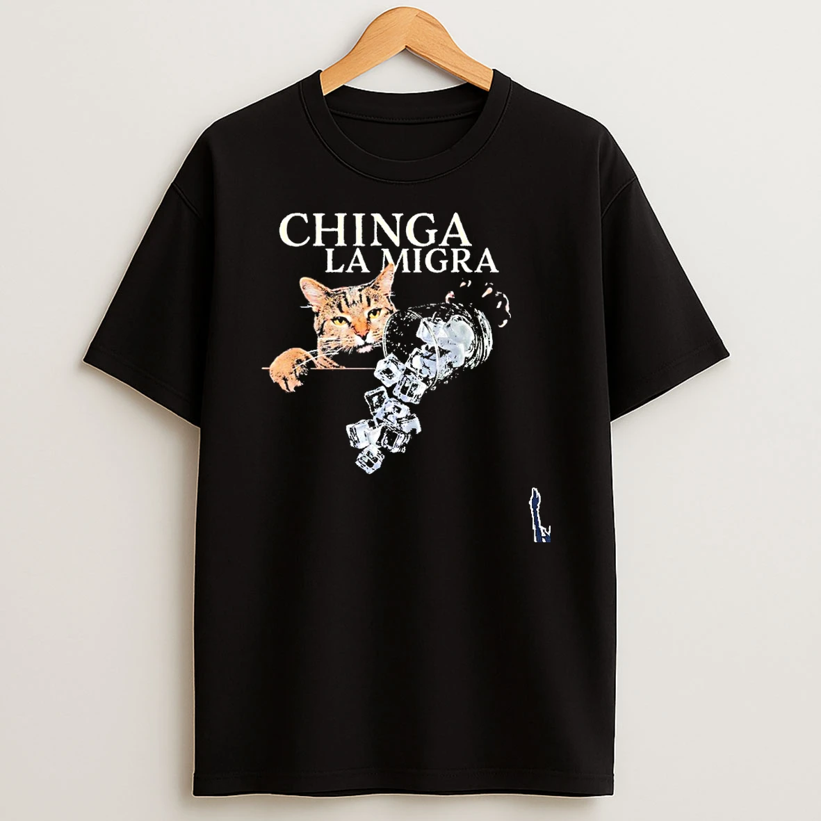 Chinga La Migra Cat Anti Ice T Shirt