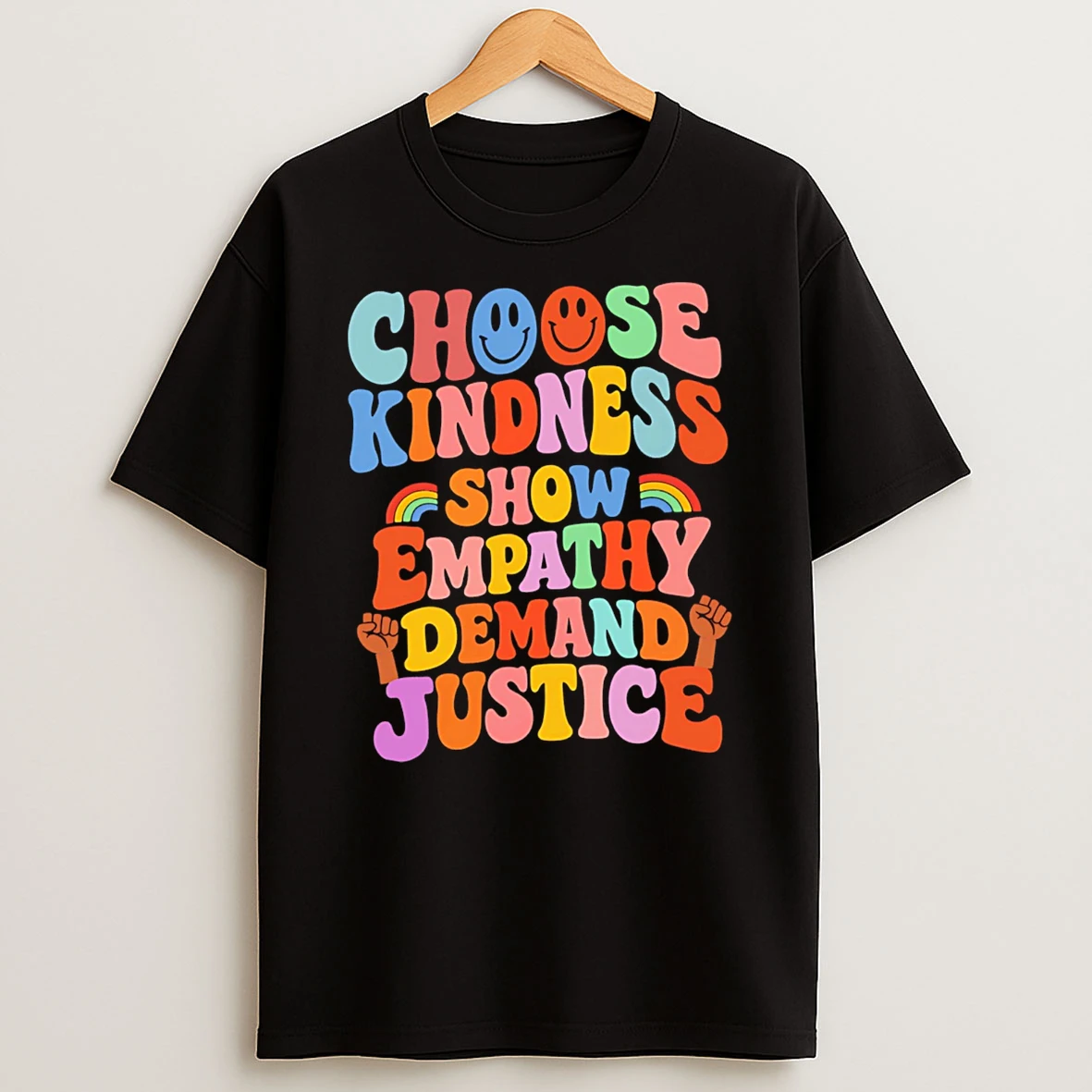 Choose Kindness Show Empathy Demand Justice T Shirt