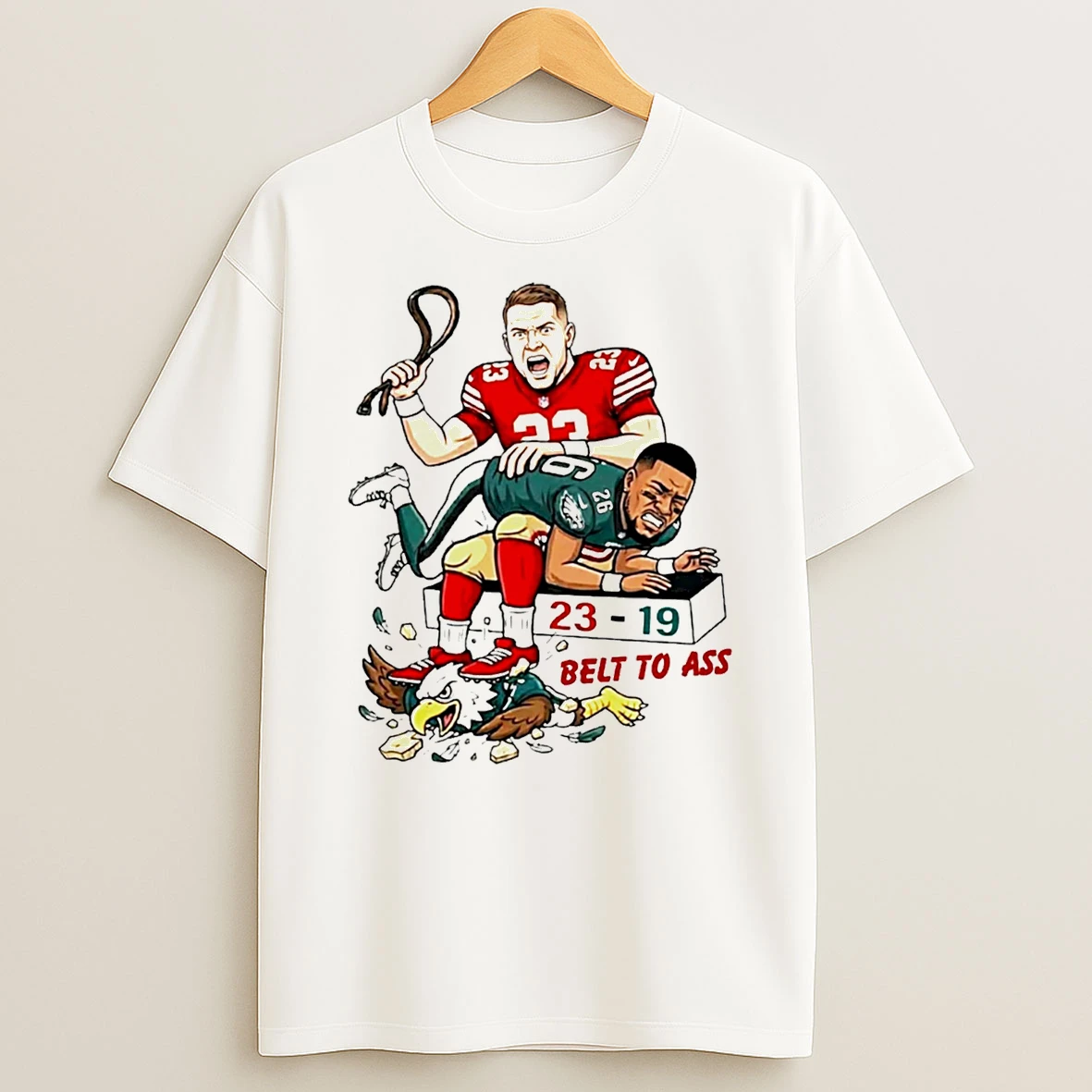 Christian Mccaffrey Belt To Ass Saquon Barkley 23 19 T Shirt