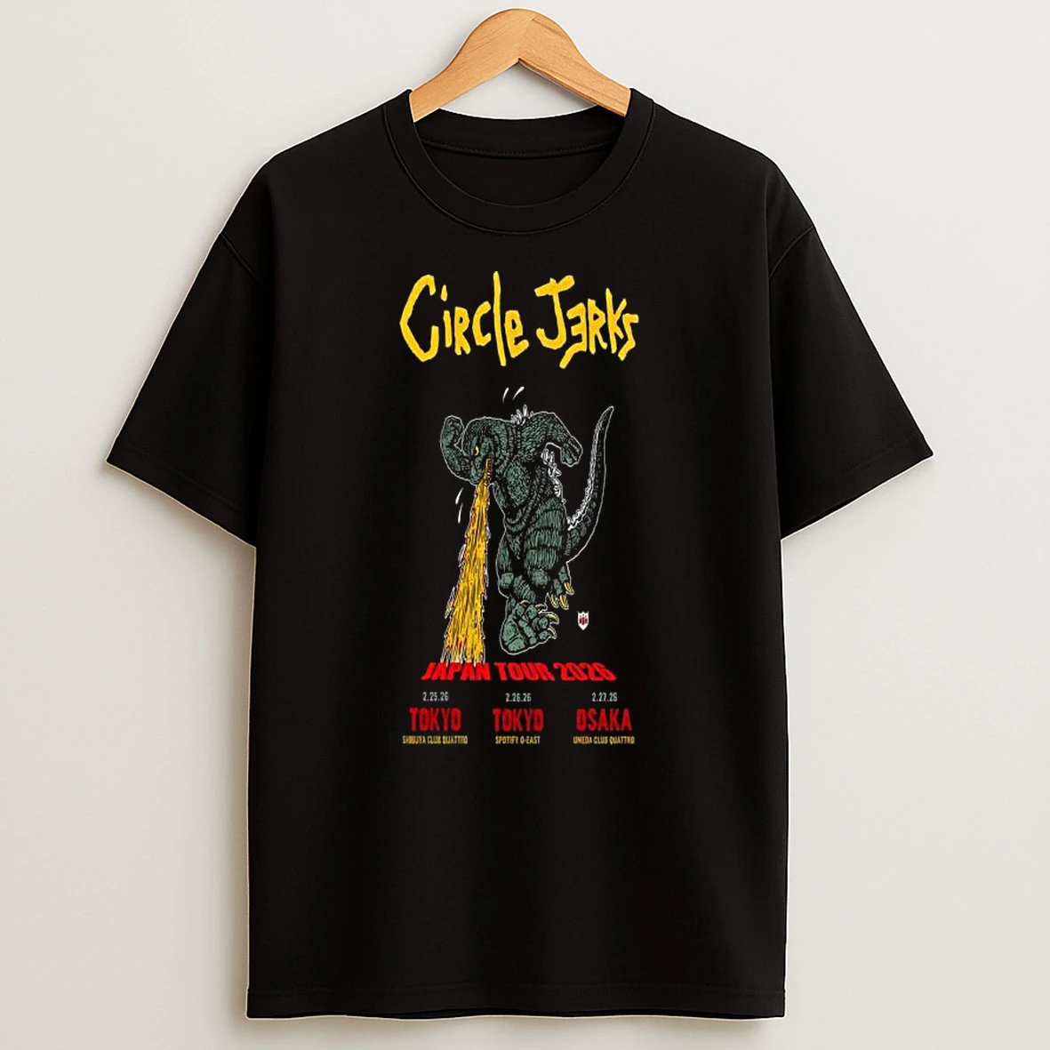 Circle Jerks Japan Tour 2026 T Shirt