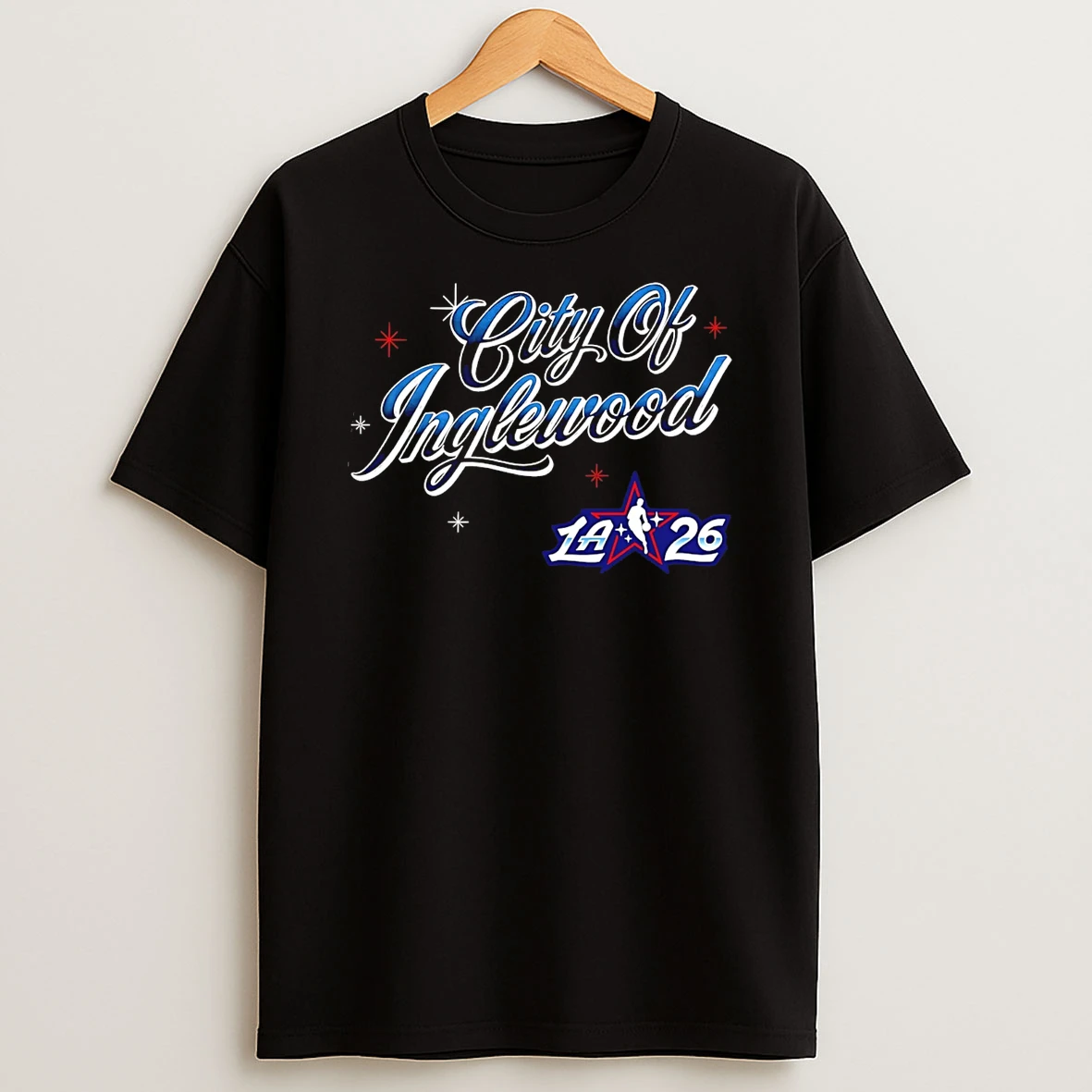 City Of Inglewood Nba La 2026 Basketball T Shirt