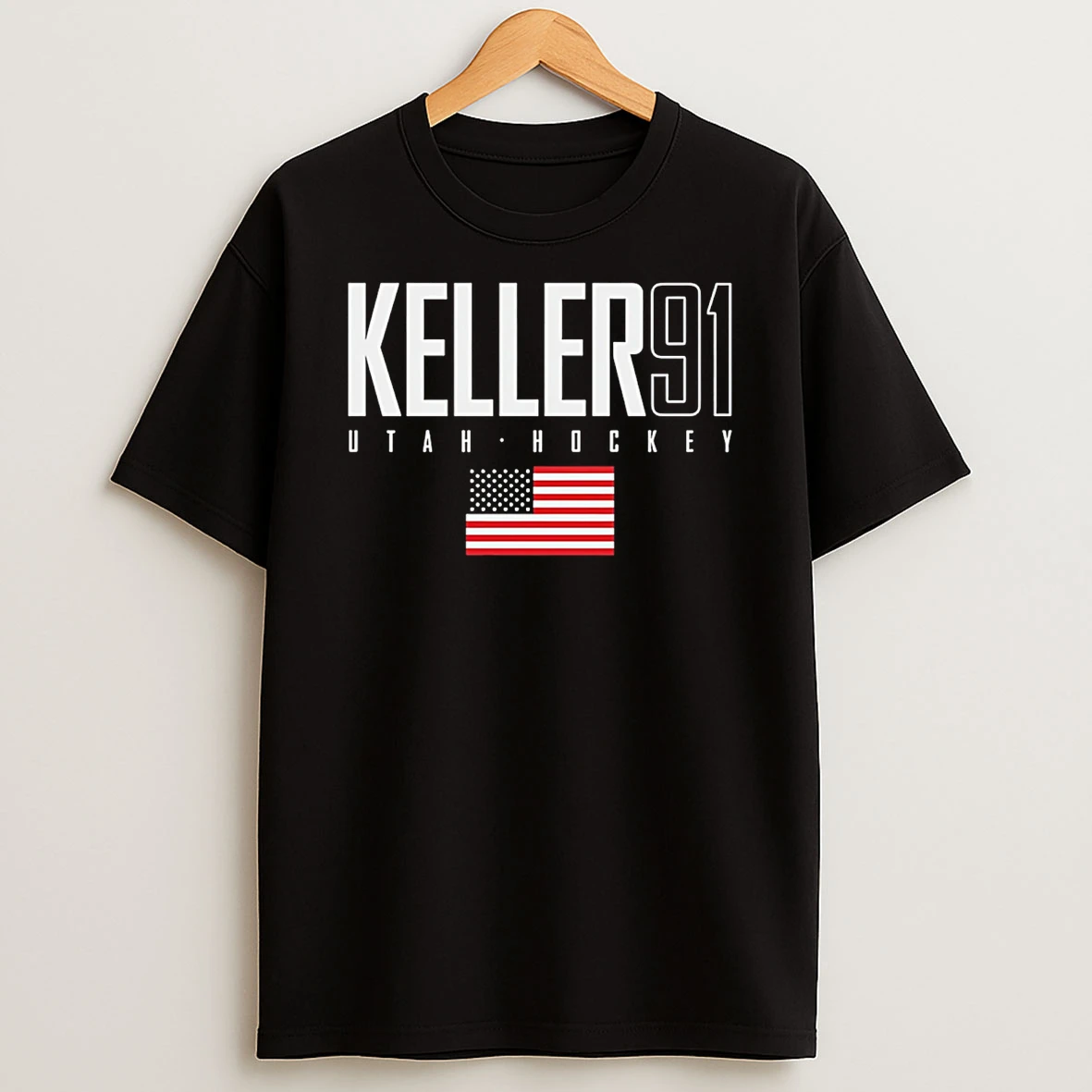 Clayton Keller Utah Hockey Usa Elite Number And Name T Shirt
