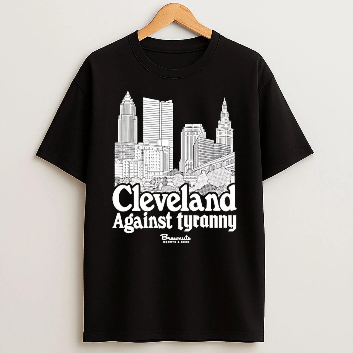 Cleveland Against Tyranny City Skyline T Shirt