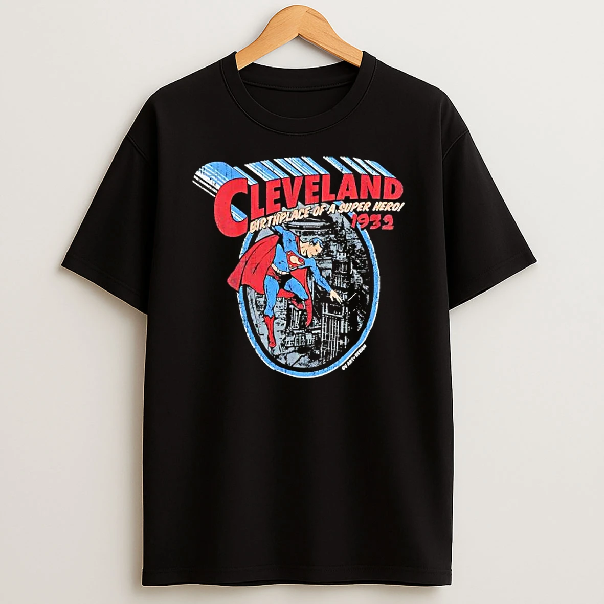Cleveland Birthplace Of A Superhero 1932 Graphic T Shirt