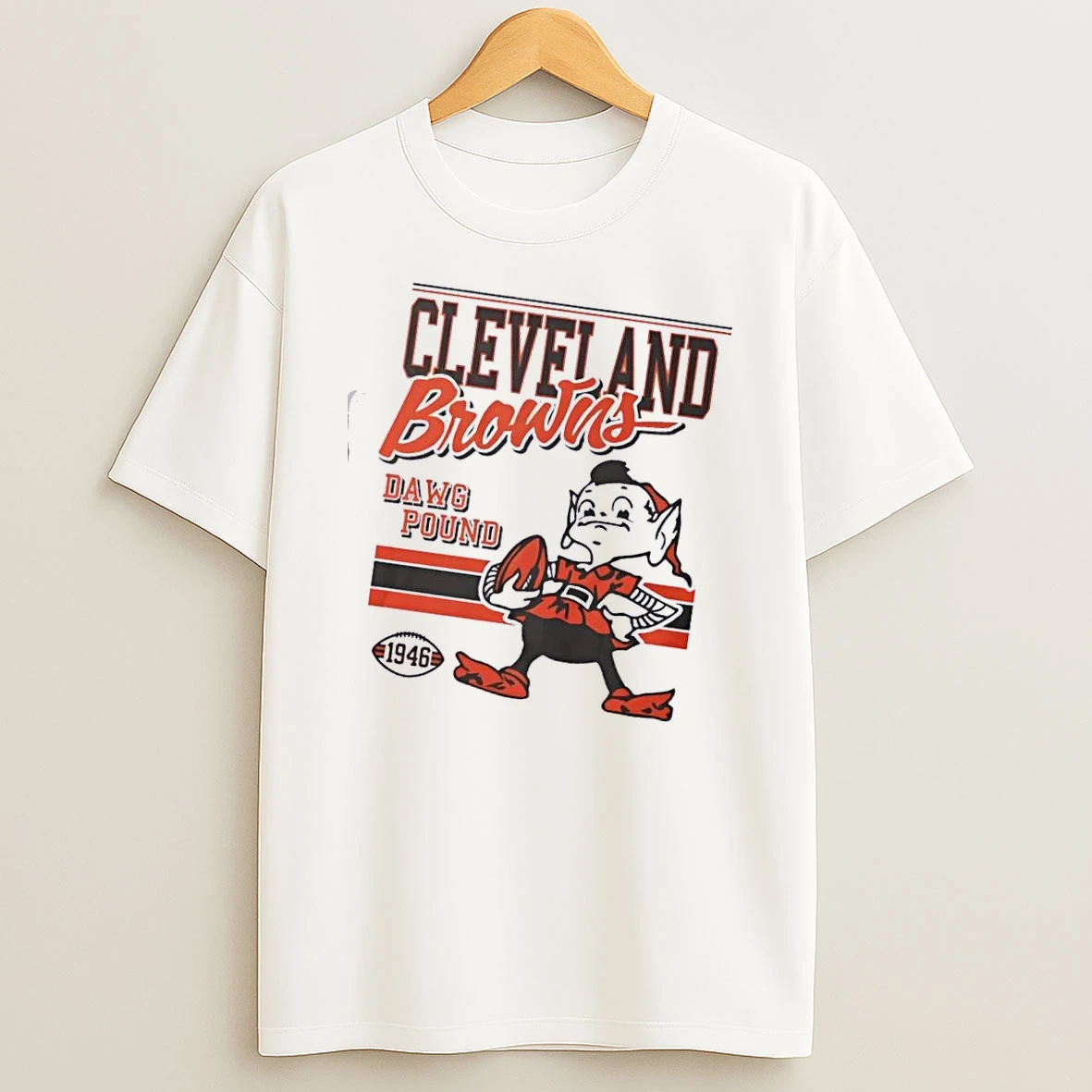 Cleveland Browns Dawg Pound Spirit Script 1946 T Shirt