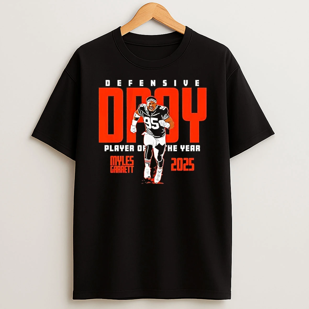 Cleveland Browns Football Myles Garrett 2025 Dpoy T Shirt