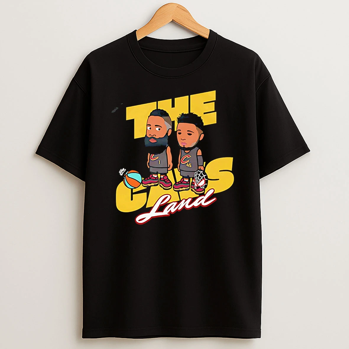 Cleveland Cavaliers The Cavs Land Beard Spida Cartoon T Shirt