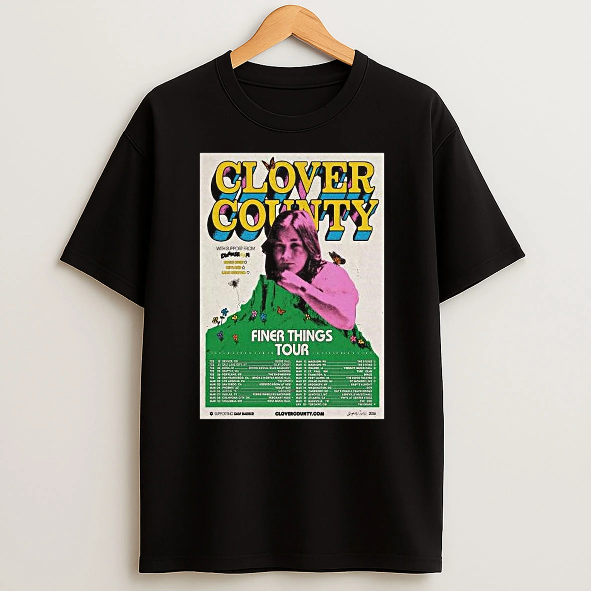 Clover County Finer Things Tour 2026 T Shirt
