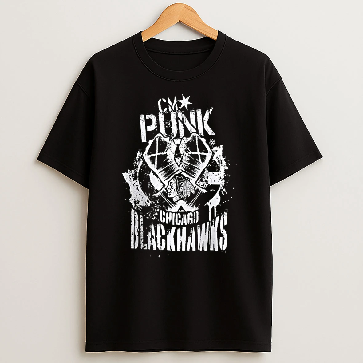 Cm Punk Chicago Blackhawks T Shirt