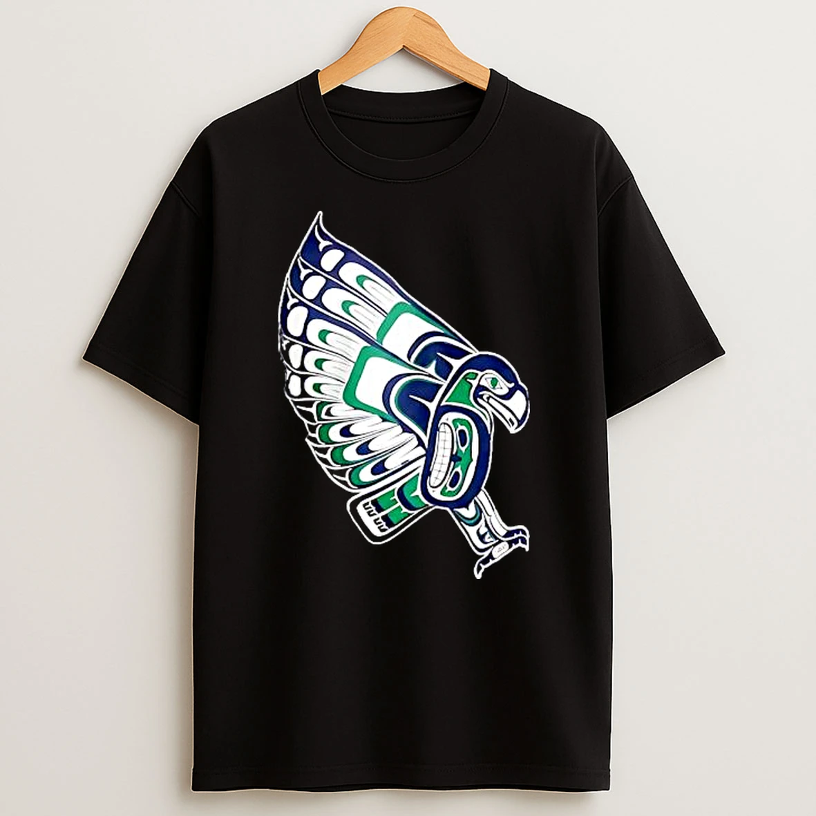Coastal Salish Native American Art Eagle Bird Traditional T Shirt