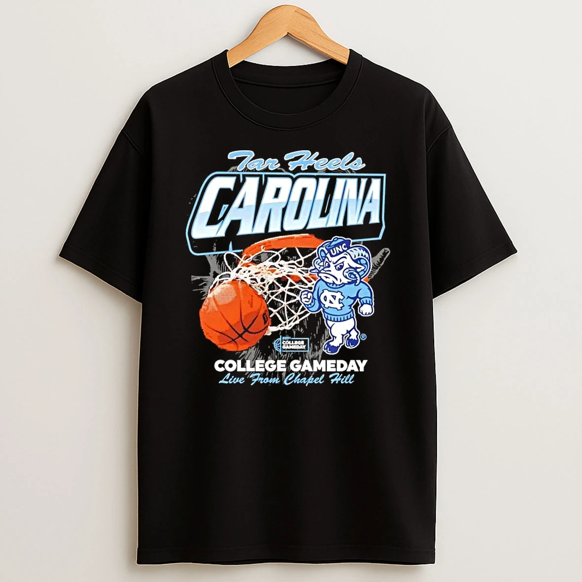 College Gameday Unc Tar Heels Carolina Live From Chapel Hill T Shirt
