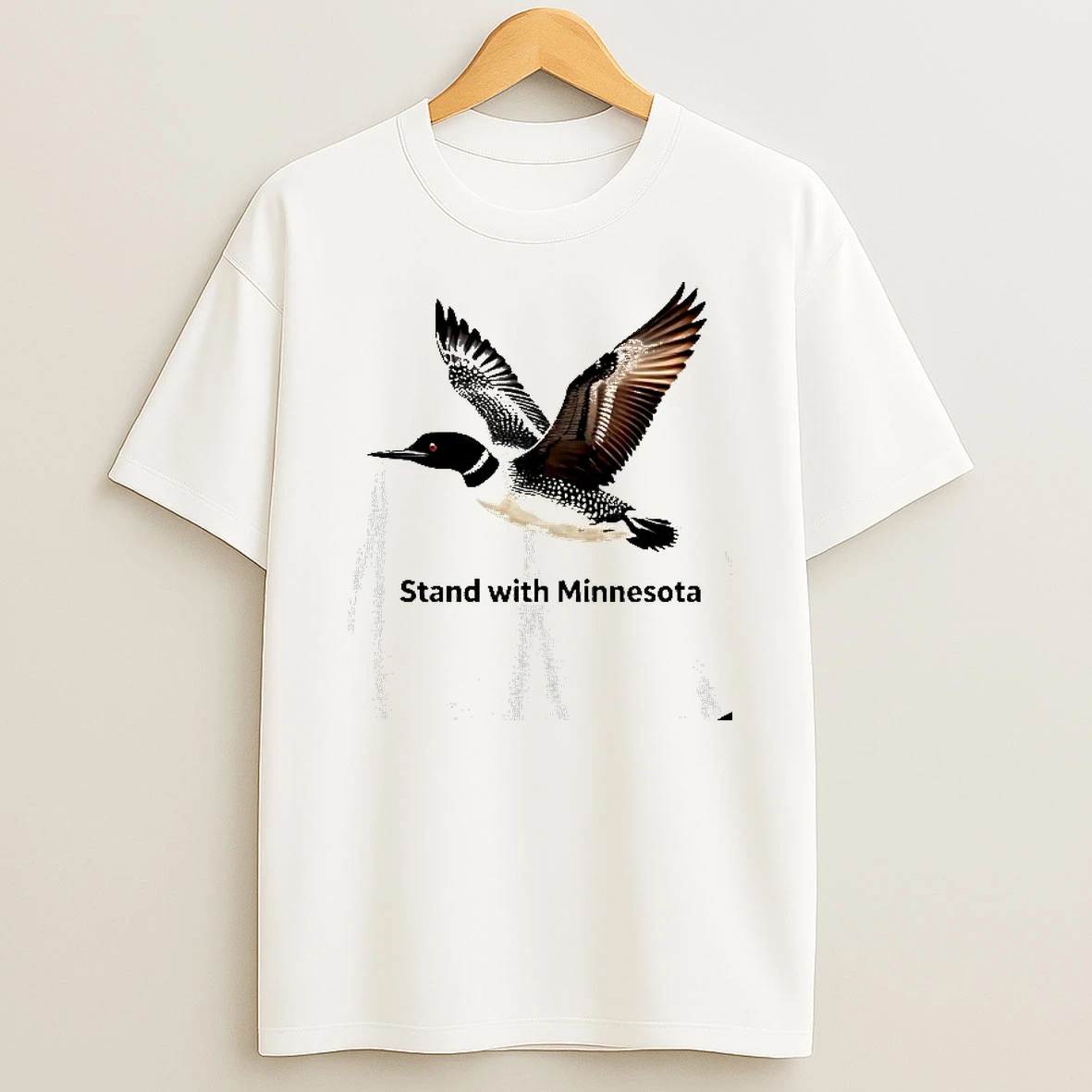 Common Loon Stand With Minnesota T Shirt