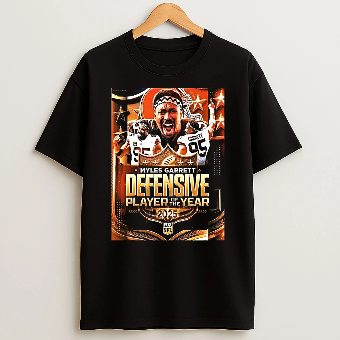 Congrats Myles Garrett From Cleveland Browns Is 2025 Nfl Defensive Player Of The Year T Shirt