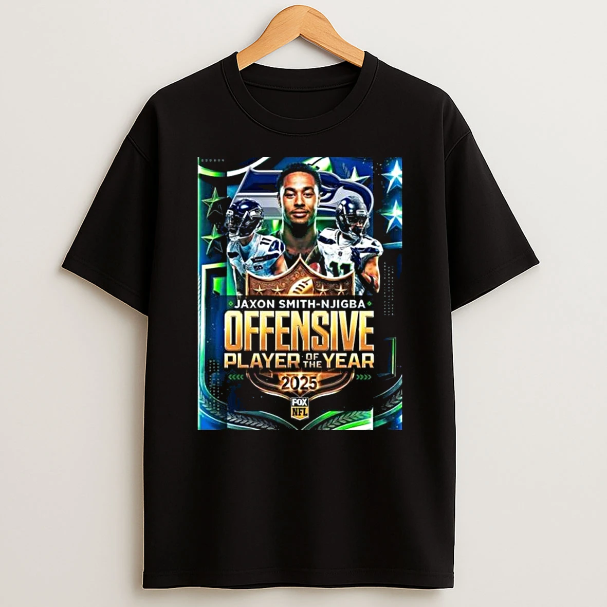 Congrats Wr Jaxon Smith Njigba Seattle Seahawks 2025 Nfl Offensive Player Of The Year T Shirt