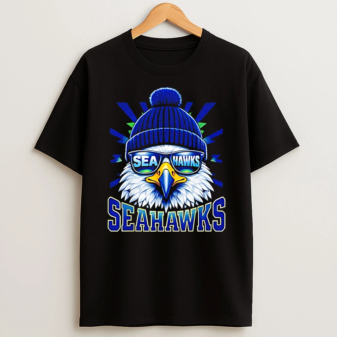 Cool Face Seahawks With Sunglasses Seattle Seahawks Football 2026 T Shirt
