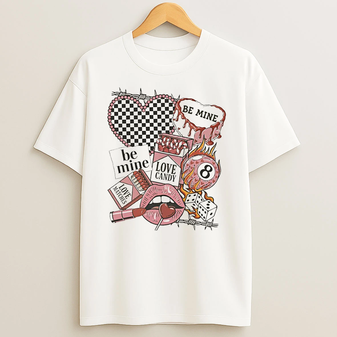 Coquette Be Mine Be Mine Love Candy Valentines Day T Shirt