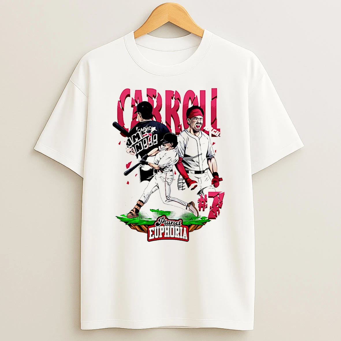 Corbin Carroll Arizona Diamondbacks Hand Drawn Artwork T Shirt