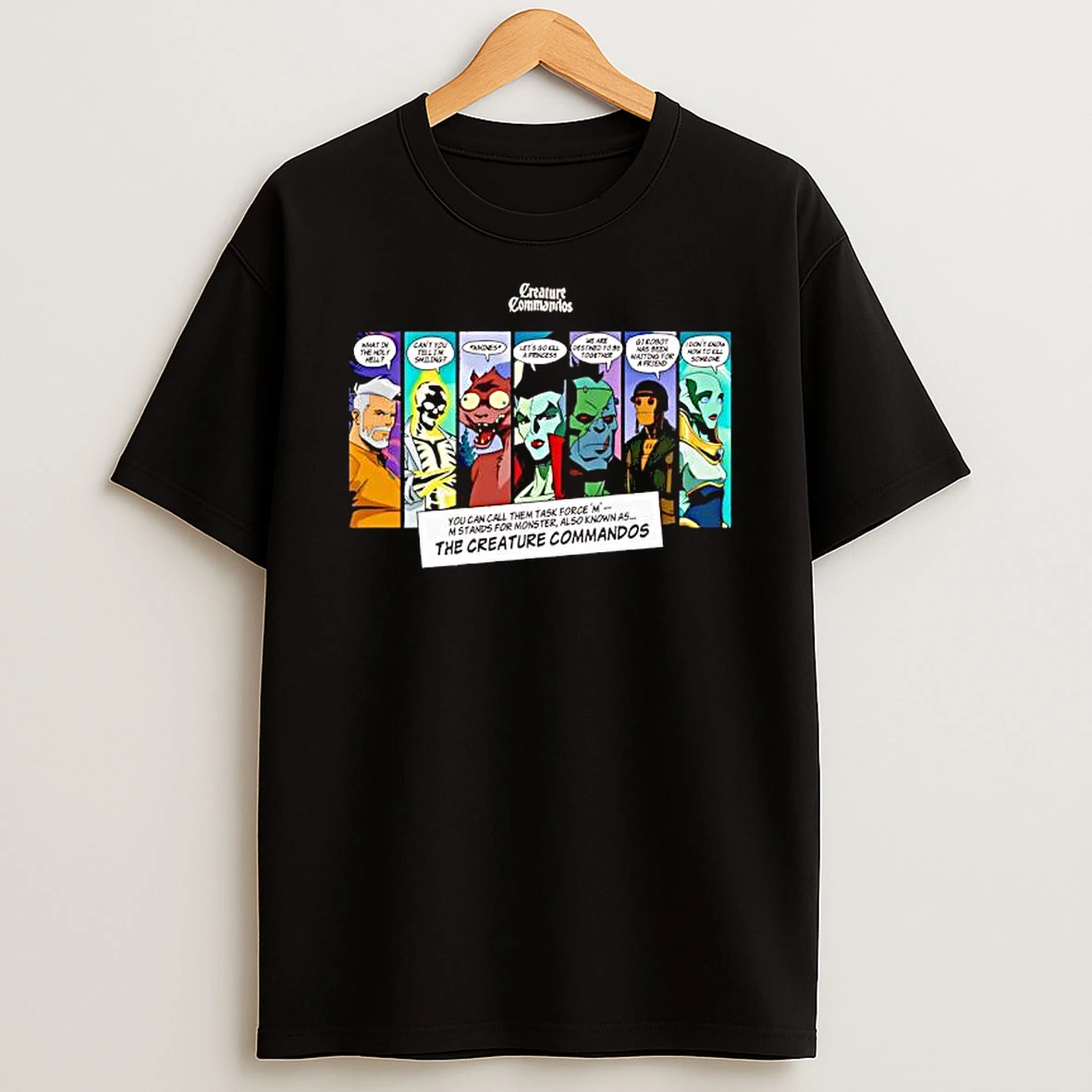 Creature Commandos Panels T Shirt