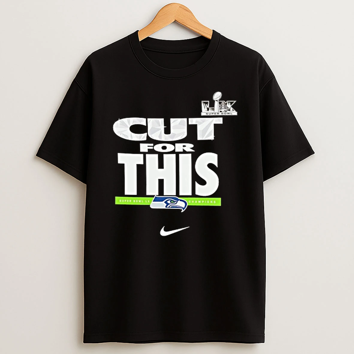 Cut For This Seattle Seahawks Super Bowl Lx Champions T Shirt