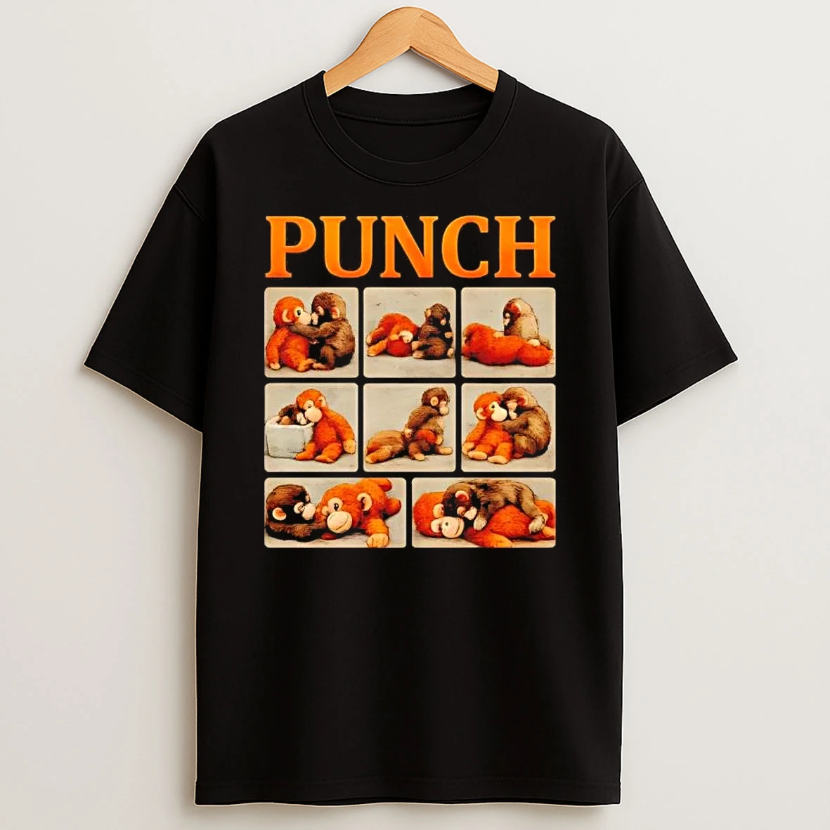 Cute Monkey Punch Funny T Shirt