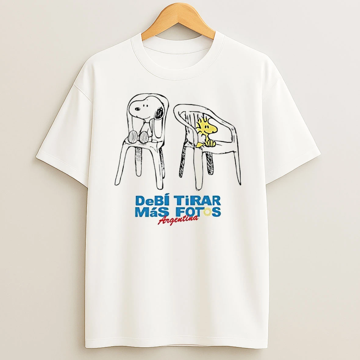 Debi Tirar Mas Fots Argentina Snoopy And Woodstock Graphic T Shirt