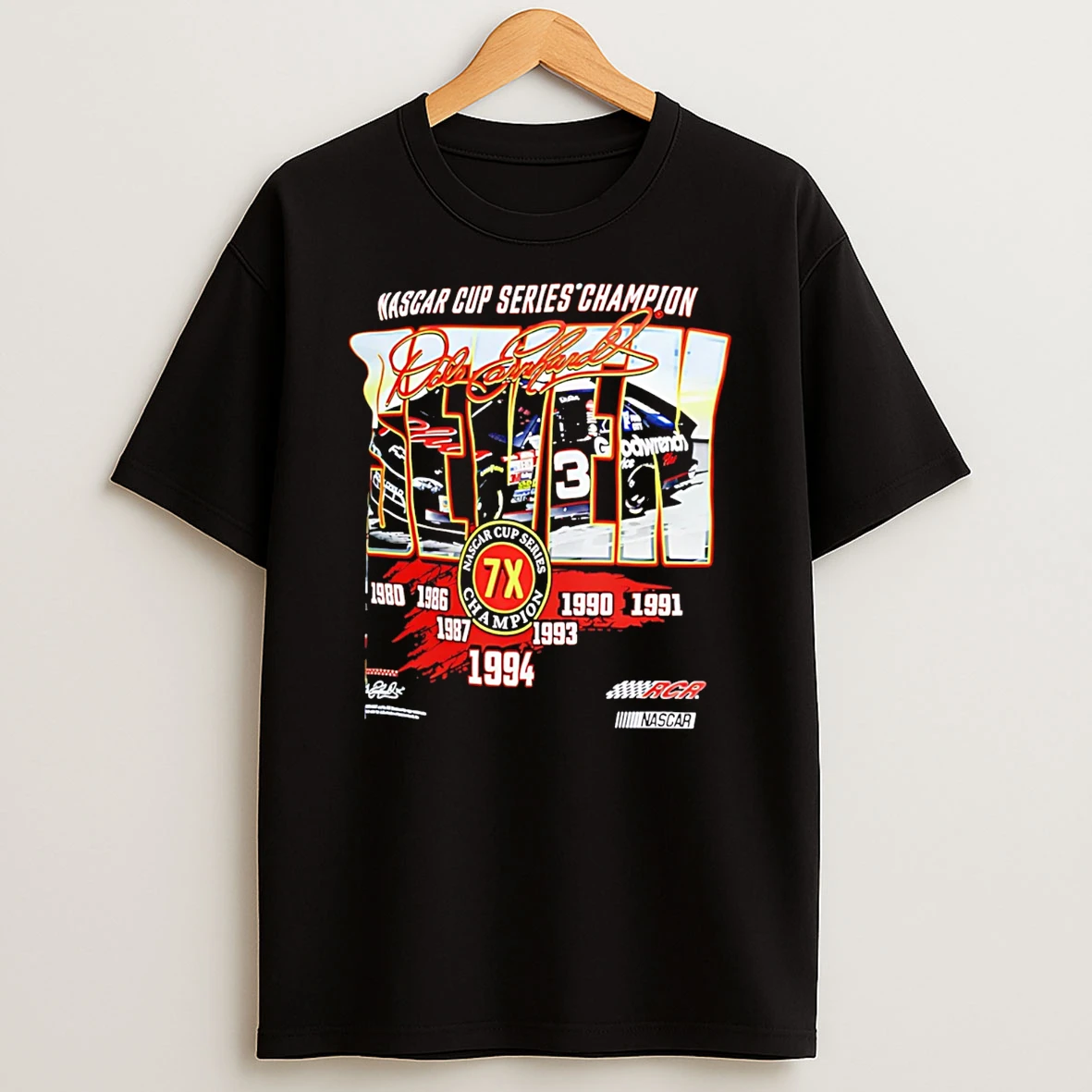 Dale Earnhardt 1 Spot Seven Championships Graphic T Shirt
