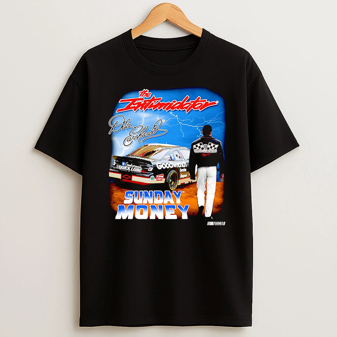 Dale Earnhardt Checkered Flag Sports Sunday Money T Shirt