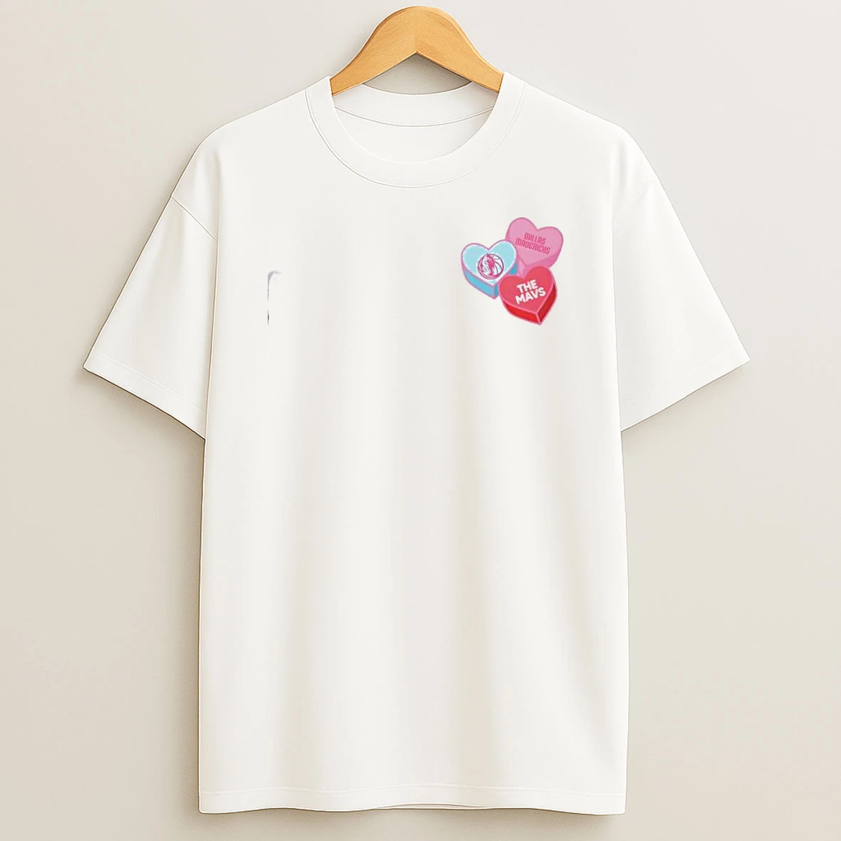 Dallas Mavericks The Mavs Candy Heart Valentines Day T Shirt